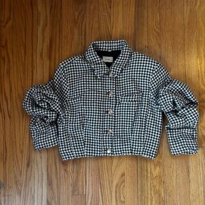 DL1961 Monochrome Houndstooth Blazer